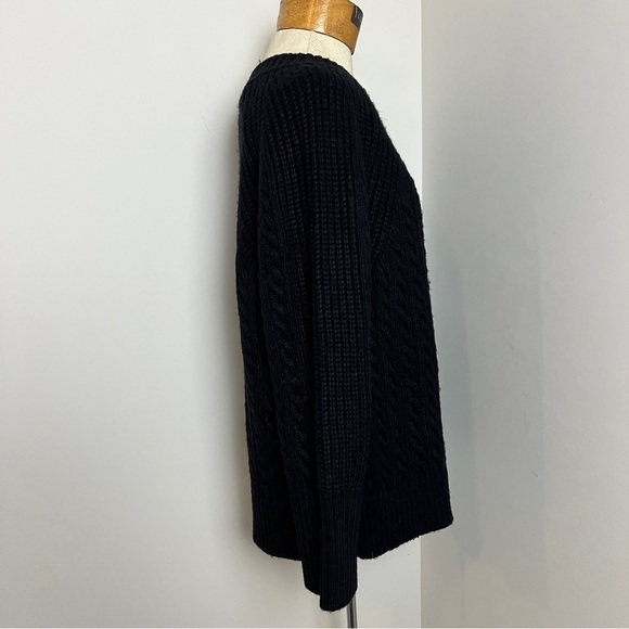 Soft Surroundings Black Knit Pearl Design Long Sleeve Sweater size XS (498) - Picture 4 of 11